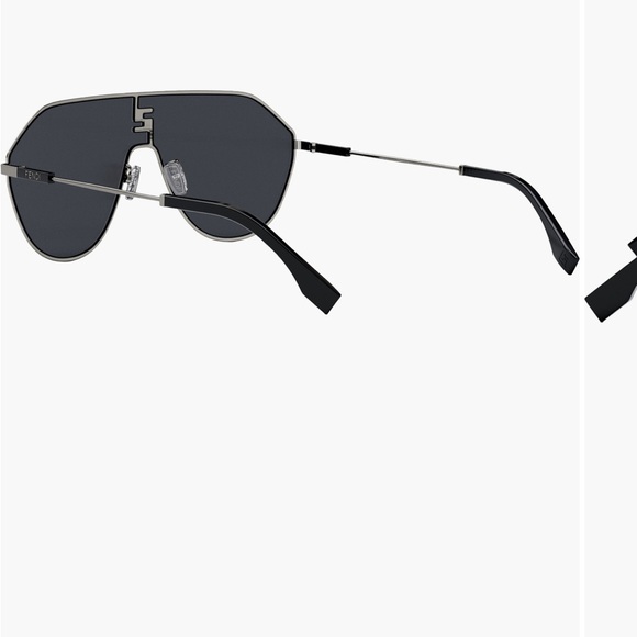 FF Fendi Match Round Gray Sunglasses - Picture 4 of 6